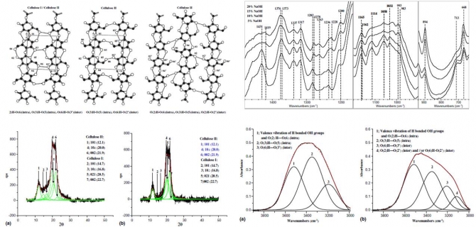 Crystalline structure analysis of cellulose treated with sodium hydroxide and carbon dioxide by means of X-ray diffraction and FTIR spectroscopy