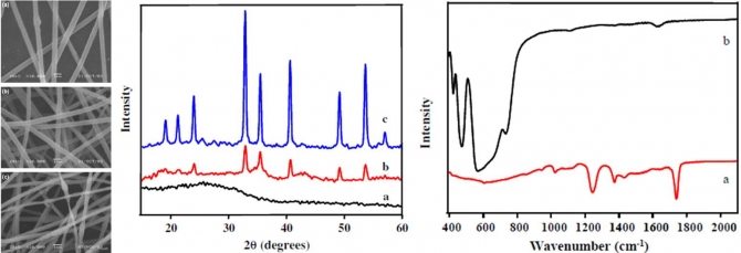 Preparation and morphology of magnesium titanate nanofibres via electrospinning