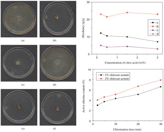 Antimicrobial characteristics of N-halaminated chitosan salt/cotton knit composites
